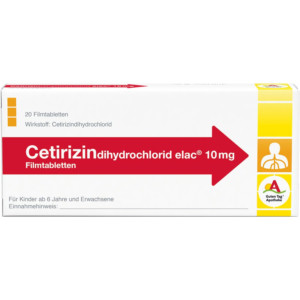 CETIRIZINDIHYDROCHLORID elac 10 mg
