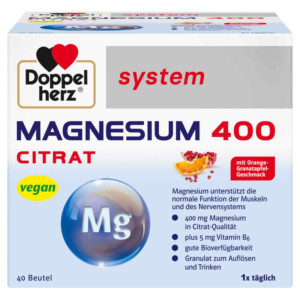 DOPPELHERZ Magnesium 400 Citrat system Granulat